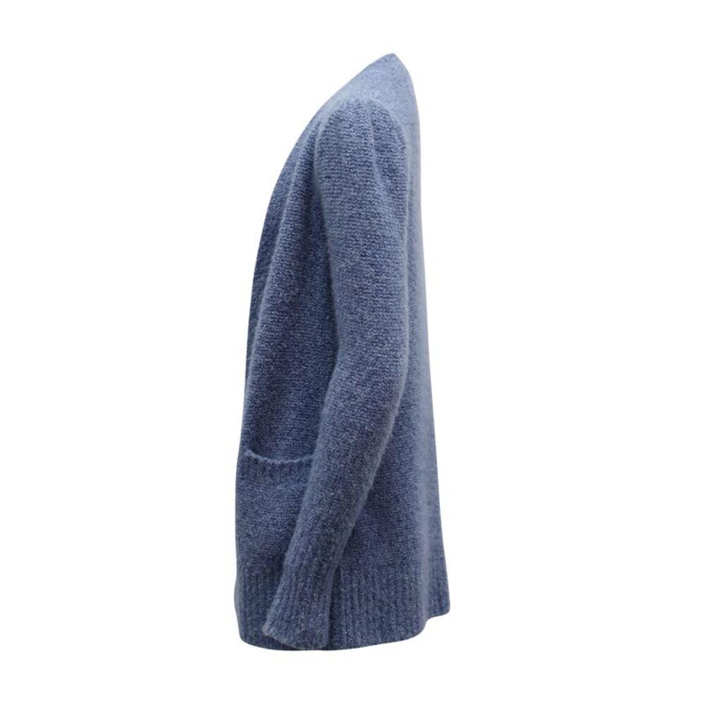 CO Open Cardigan in Blue Cashmere - Picture 2 of 5